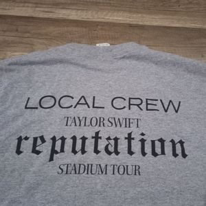 Unisex backstage local crew tour t-shirt.
